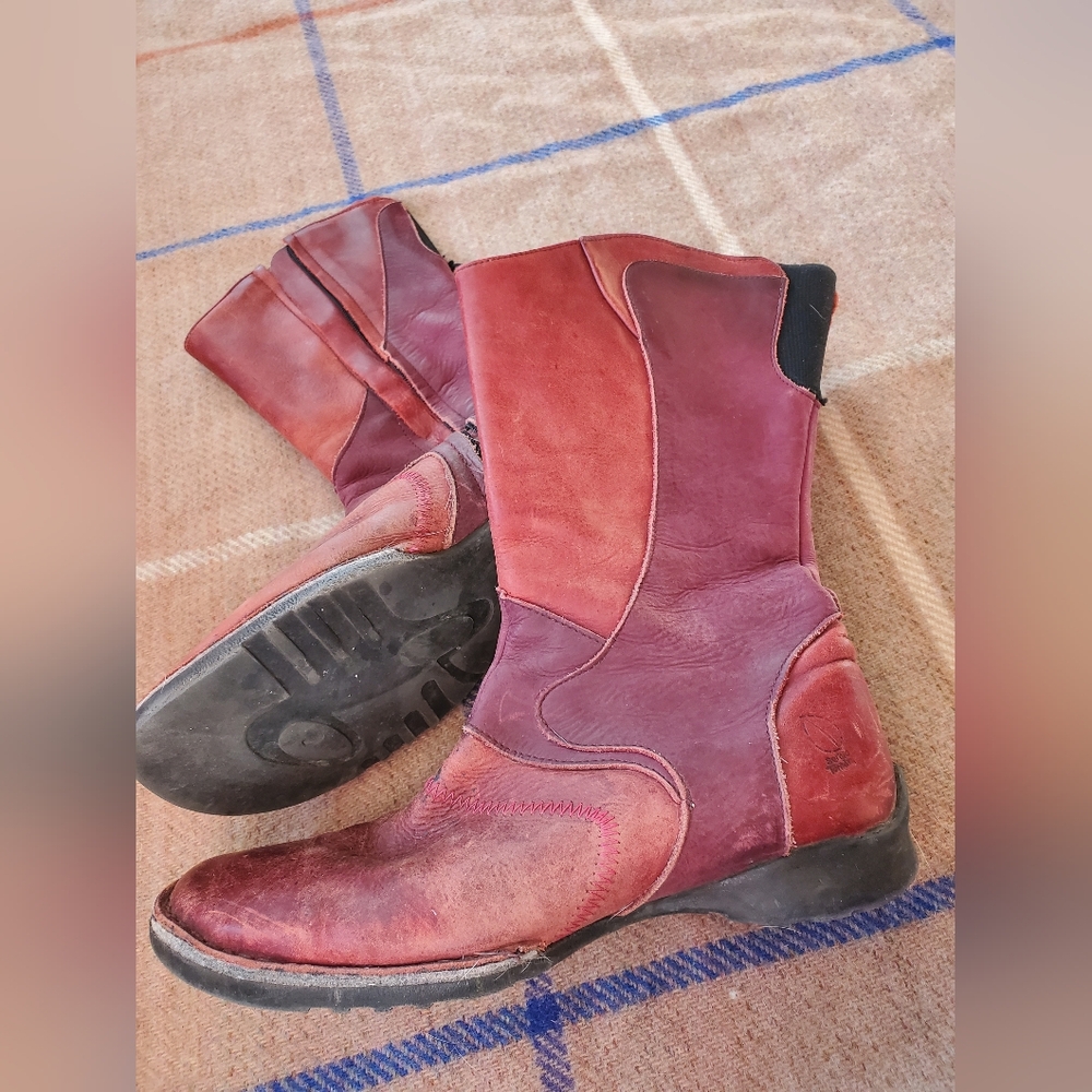 Sergio Tomani Vegetable Tanned Red Leather Boots